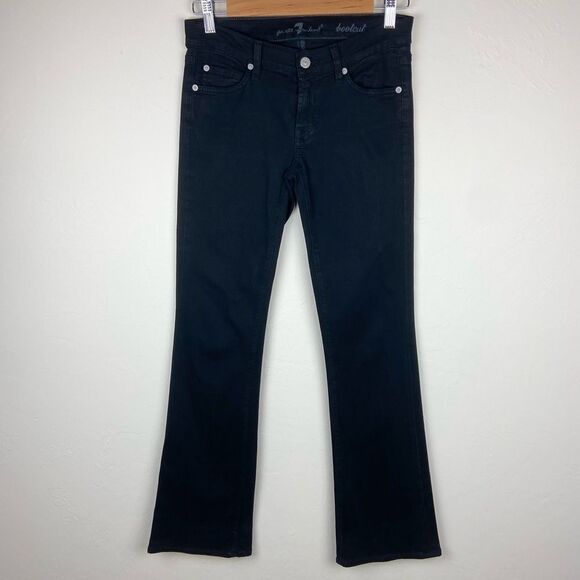 7 For All Mankind Original Bootcut Jeans - Rinsed Black - Picture 2 of 8